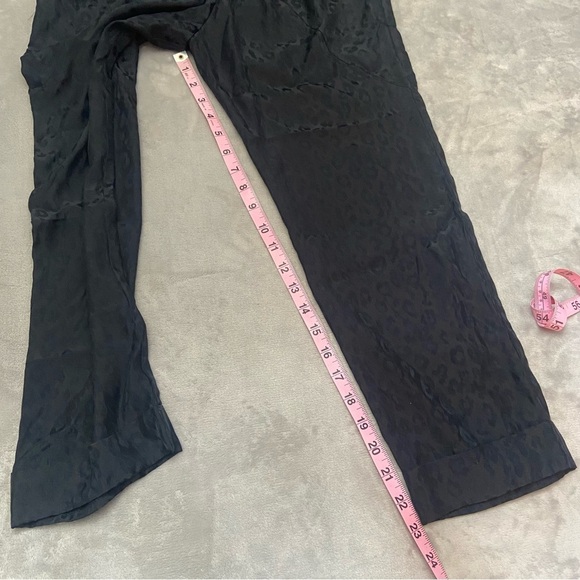 Thakoon Addition Black Leopard Print Side Zip Pants 21943 - Picture 12 of 13